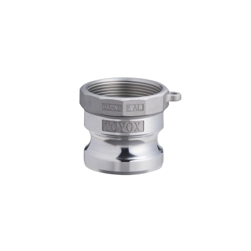 Toyox 633-AB-1-1/4-AL Cam Lock Adapter, Female Thread, For Plant Piping