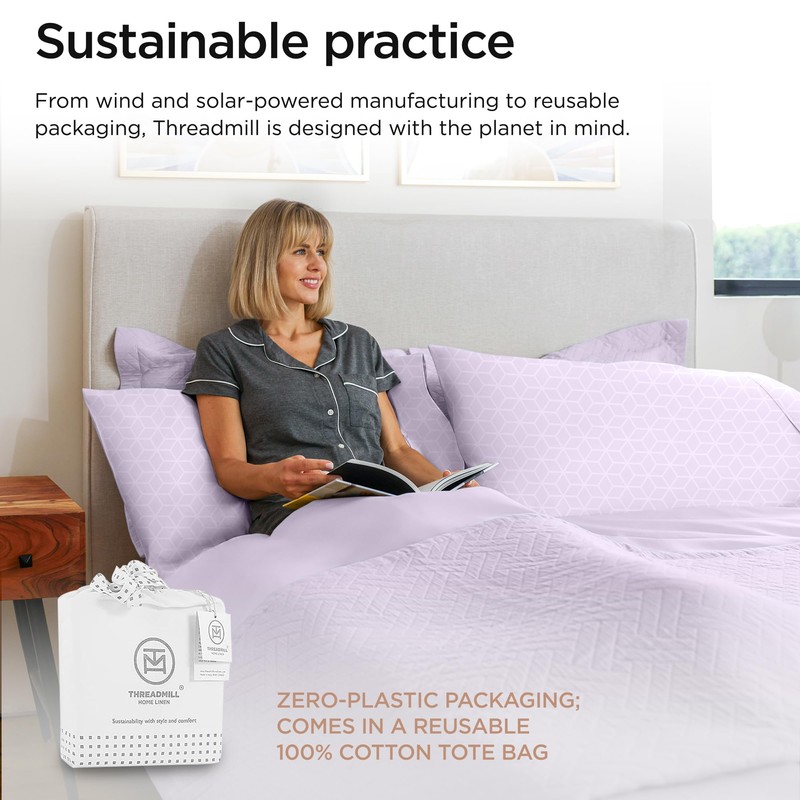 Threadmill Egyptian Cotton Twin Sheet Set | 100% Certified Egyptian