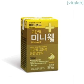Vita Lab Medifood Miniwell Banana 150ML 24 packs21258327667456 / 비타랩 메디푸드 미니웰 바나나 150ML 24팩21258327667456