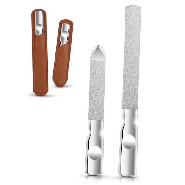 FOMIYES 2pcs Nail File Finger Nail File Reusable Nail File