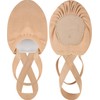 Tegmk Women's Stretch Canvas Half Dance Soles Pirouette Lyrical Turners