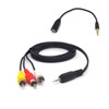 ELNONE 1.5M/5 Feet 2.5mm AV Cable to 3 RCA Aux