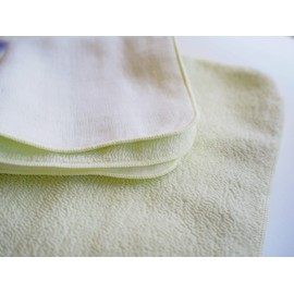 Imabary Gentle Pile + Gauze Handkerchief Towel, Pale Green, Set of 10