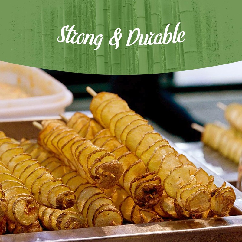 BambooMN 6 mm thick bamboo half-point candy apple, corn dog,