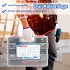 350Pcs 5.3-51mm Single Ear Hose Clamps with Worm Gear Hose
