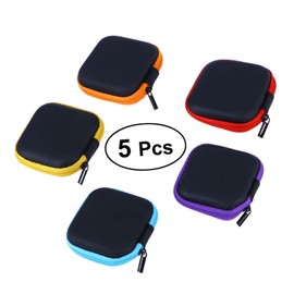 OSALADI 10 Pcs Headphone Pouch Cord Headphones Wireless USB Headset Purple Ear Buds Headphone Storage Case Mini Suitcase Wired Ear Buds Small Case Headphones Case Travel Earrings Earbuds