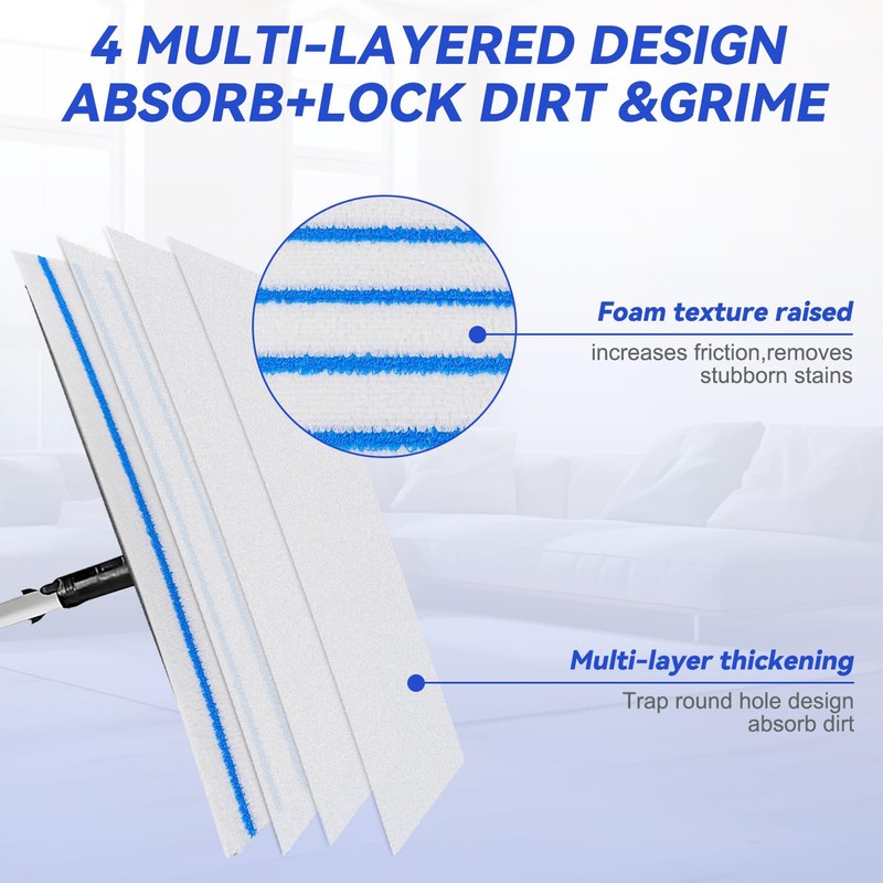 Replacement Disposable Microfiber Pad Fit for Rubbermaid Quick Connect Mop
