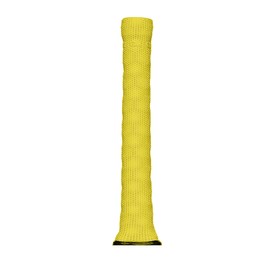 Gunn & Moore GM Cricket Bat Grips | Deep 3D HEX Pattern for Comfortable Enhanced Hold | Premium Rubber | Suitable for Virtually All Handle Sizes - 12" Long | 12 Pack | Yellow