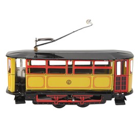 Trolley Wind Up Toys Tinplate Vintage Interesting Metal Wind Up Toys for Kids Adult Photography Props