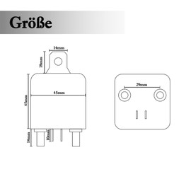 HISports 12 V 250 A Isolating Relay, Car Relay, High Performance Car Relay for Car, Truck, Boat, with 2-Pin Base + 2 Connections, Isolating Relay Split Charging Relay