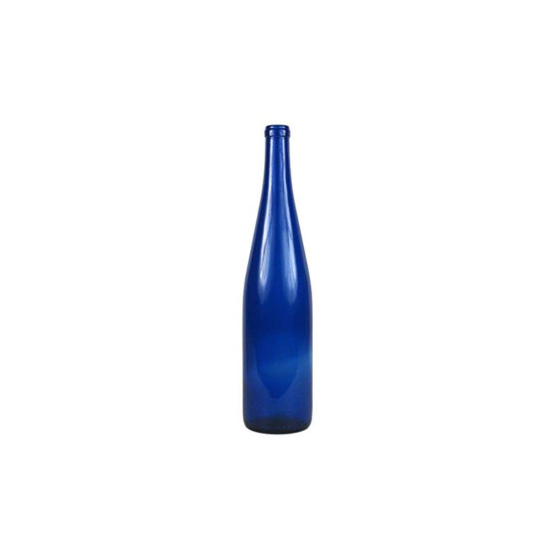 12-750 ml Cobalt Blue Hock Glass Wine Bottles for Your