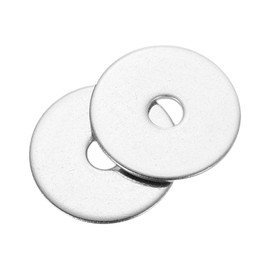 sourcing map 100Pcs M3 Flat Washer, 304 Stainless steel 3mm ID x 15mm OD x 0.8mm Thick for Bolt Screw, Factories Repair, Kitchens, Shops, and Outdoor Construction, Silvery
