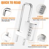 Cabinet Lock with Combination, Adjustable U-Shaped Combination Cabinet Lock Latches