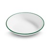 GMUNDNER KERAMIK Soup Plate Cup Diameter 20 cm Green Rim