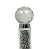 Crushed Diamond Silver Paper Towel Holder, 34cm, Elegant Rack for