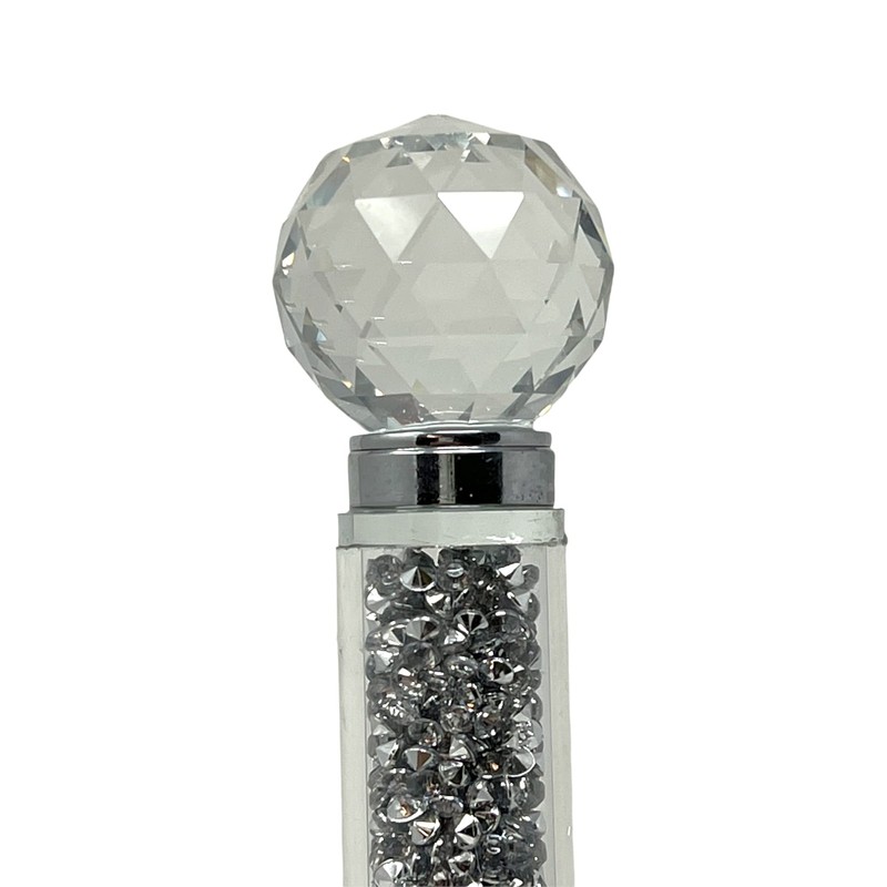 Crushed Diamond Silver Paper Towel Holder, 34cm, Elegant Rack for