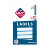 MACO Light Blue File Folder Labels, 9/16 x 3-7/16 Inches,