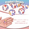 LvYiLinggg 6 Sided 25mm Clear Large Dice for Party, KTV,