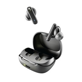 Skullcandy Smokin’ Buds Wireless Earbuds, Bluetooth Headphones, Noise Isolating Fit, Up to 20 Hours Battery, IPX4 Sweat and Water Resistant, Microphone for iPhone Android - True Black