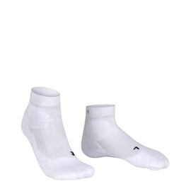 FALKE ESS Tennis TE2 Short socks, 1 pair, UK size 4-5 (EU 37-38), White, polypropylene mix - Sweat wicking, fast drying, extra cushioning at key pressure points for maximum impact absorption