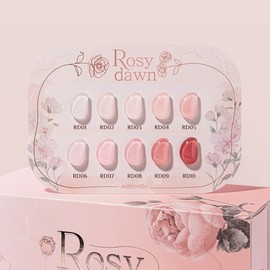 classic nail Miss Milo Rosidon Non-wipe Syrup Gel 10-piece set / 미스밀로 로지던 논와이프 시럽젤 10종 세트