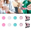 20Pcs Round Beads 5Pcs Butterfly Shaped Beads DIY Kit for
