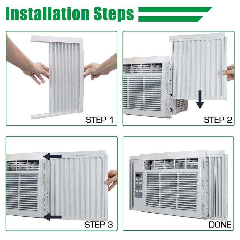 Forestchill Window Air Conditioner Side Panel with frame, Room AC