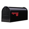 Gibraltar Mailboxes Elite Medium Capacity Galvanized Steel Black, Post-Mount Mailbox,