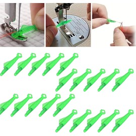shypeg Sewing Machine Needle Threader Fish Type Needle Threaders for Hand Sewing Accessories Quick Sewing Threader Needle Tool Easy Selfthread Threading Tool for Beginners DIY Apparel Cross Stitch Embroidery Crafts (20)