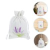 iplusmile 8pcs Lavender Pattern Drawstring Bags for DIY Crafts and