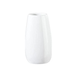 ASA Vase, White EASE D. 4.5 cm, height 18 cm, 91030005 Value set includes 2 x the above item and set of 4 EKM Living stainless steel straws