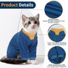 Hjumarayan Cat Onesie, Full Coverage Warm Fleece Jumper with Four-leg
