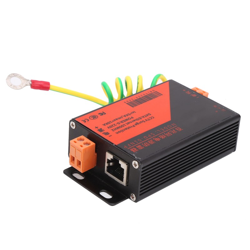 Ethernet Surge Protector Monitoring System RJ45 Lightning Suppressor for Security
