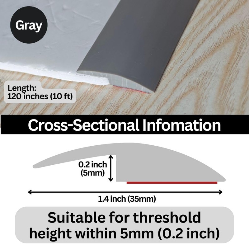 Floor Transition Strip Self Adhesive Carpet Wood Tile Vinyl Flooring