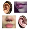 MODRSA 16G Septum Piercing Stainless Steel Nose Lip Eyebrow Rings