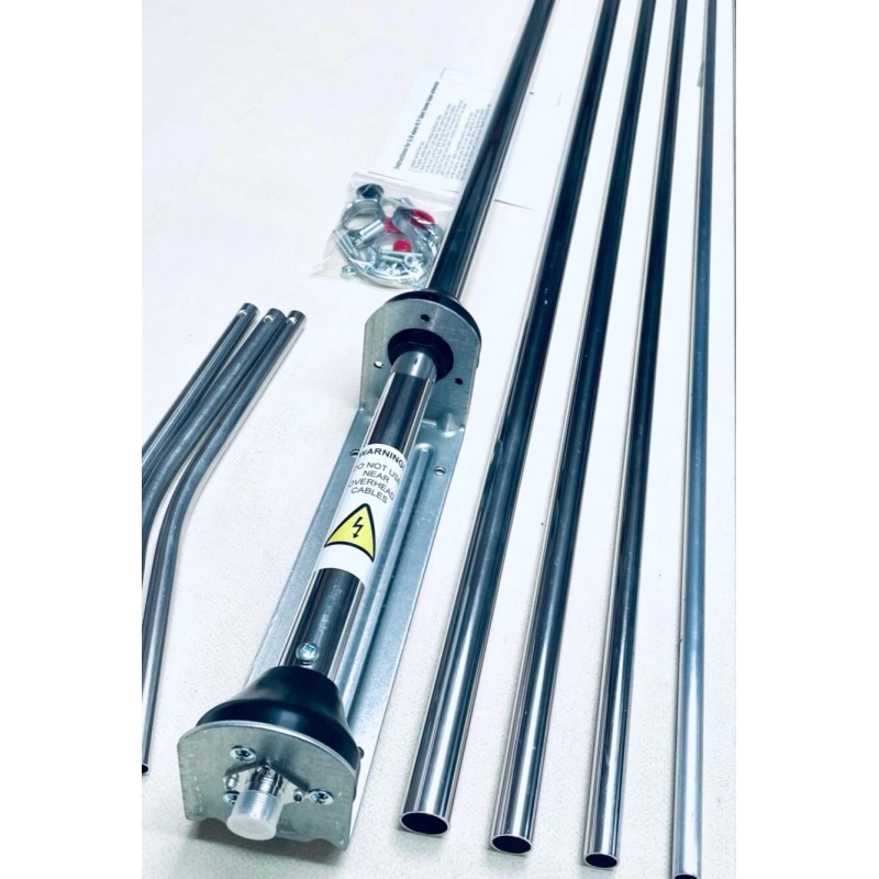 Sigma Venom 1/2 Wave High Gain Silver Rod CB Base