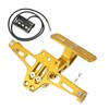 Motoforti Motorcycle License Plate Bracket Fender Eliminate Kit Gold Tone