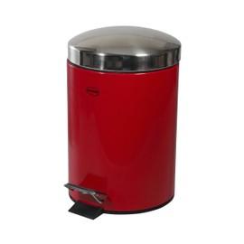 Cabanaz Pedal BIN 3L RD, Metal, Red, 17 x 17 x 26 cm