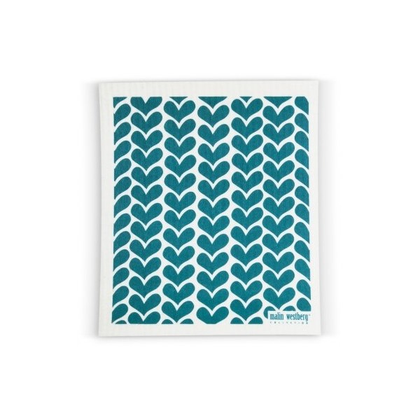 Trendy Tripper Swedish Dishcloth/Sponge Cloth Eco-Friendly Reusable - Heart OR