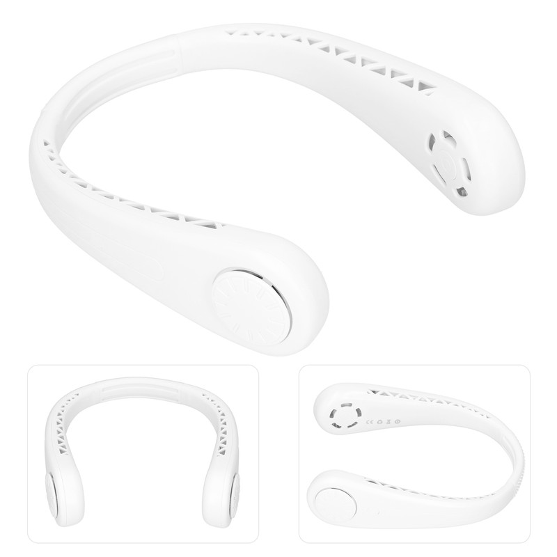 Hanging Neck Fan Mini Air Cooler Portable USB Rechargeable 3‑Gear