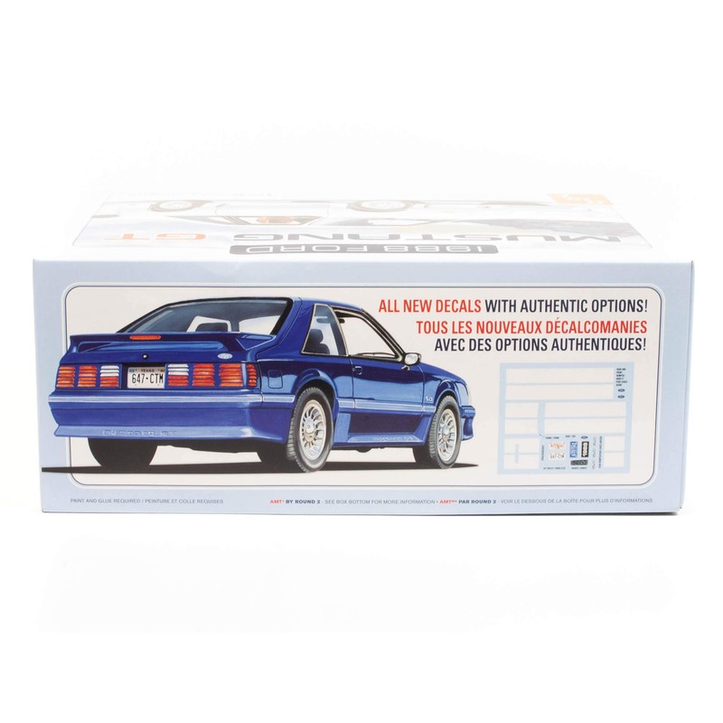 AMT - 1/25 1988 Ford Mustang Plastic Model Kit, Clear,