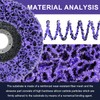 WelderElite Paint Stripping Discs 12-Pack, 4-1/2" Purple Strip Disc Wheel