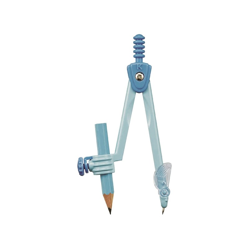 Kutsuwa CP228LB Compass Math Compass for Pencils Light Blue