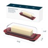 KITCHENDAO Airtight Butter Dish with Lid for Countertop and Refrigerator