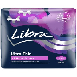 Libra Ultrathin Goodnight Pad with Wings (Pack of 20)