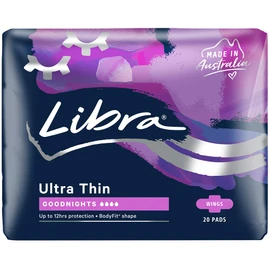 Libra Ultrathin Goodnight Pad with Wings (Pack of 20)