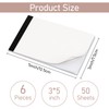 Amaxiu Blank Notepads, 6 Pack 3x5 Inch Note Pad Blank