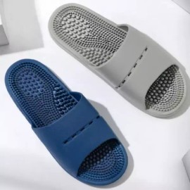 Item Korea 아이템코리아 소프트 마사지 논슬립 층간소음 슬리퍼 건강 지압 실내화 [그레이44-45] Item Korea Soft Massage Non-Slip Noise-Reducing Slippers Health Acupressure Indoor Shoes [Gray 44-45]