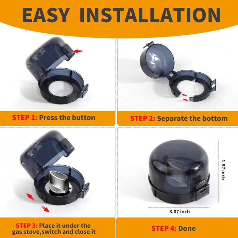 5 + 1 Packs Stove Knob Safety Covers for Child,