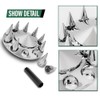 LQI Front Plating Hub Covers Chrome Wheel Cover 33mm Screw-on